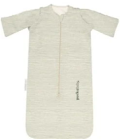 Puckababy Slaapzak Newborn Green Stripes 0 - 6 mnd