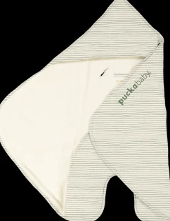 Puckababy Wikkeldeken Gogo Newborn Green Stripes Teddy 0 - 7 mnd