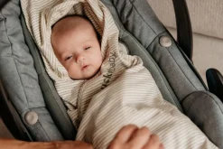 Puckababy Wikkeldeken Gogo Newborn Green Stripes 0 - 7 mnd