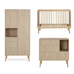 Quax 3 delige Babykamer Cocoon Natural Oak