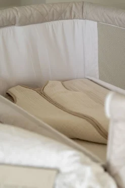Quax Co-Sleeper Side-by-Side Naturel Quilted - Clay