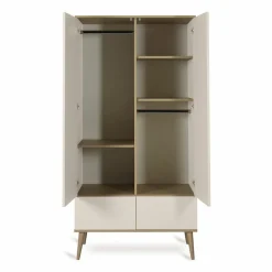 Quax 2-Deurskast Flow Clay & Oak