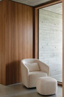 Quax Fauteuil Gomi Swivel & Gliding Cream