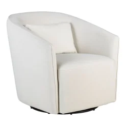 Quax Fauteuil Gomi Swivel & Gliding Mohair Beige