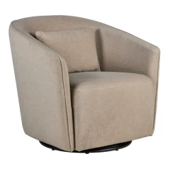 Quax Fauteuil Gomi Swivel & Gliding Mohair Latte