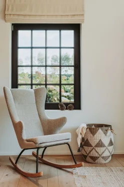 Quax Schommelstoel Deluxe Sand Grey