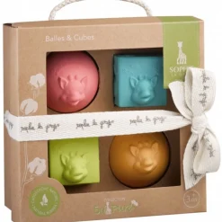 Sophie de Giraf So'pure Set van 2 Ballen en 2 Blokken