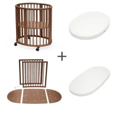 Stokke Sleepi Mini Bed Bundel V3 Warm Brown – Van wieg tot ledikant met uitbreidingsset en matrassen