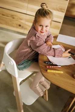 Stokke Steps Stoel Complete Set met Babyset en Tray – White/Natural