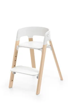 Stokke Steps Stoel Complete Set met Babyset en Tray – White/Natural