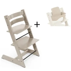 Stokke Tripp Trapp Cashmere Grey Incl. BabySet² Vanilla White