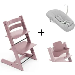 Stokke Tripp Trapp Heather Mauve + Newborn Set