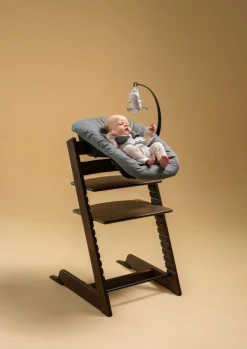 Stokke Tripp Trapp Oak Warm Brown + Newborn Set Anthracite