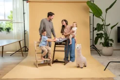 Stokke Tripp Trapp Oak Warm Brown + Newborn Set Anthracite