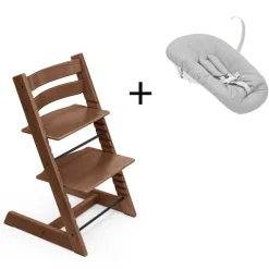 Stokke Tripp Trapp Oak Warm Brown + Newborn Set