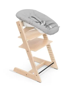 Stokke Tripp Trapp Stoel Bundel met BabySet² Natural en Newborn Set Grey