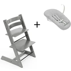 Stokke Tripp Trapp Storm Grey + Newborn Set