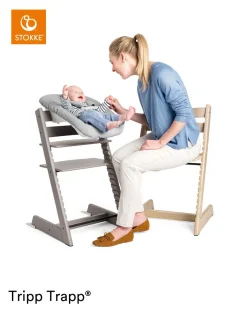 Stokke Tripp Trapp Storm Grey + Newborn Set