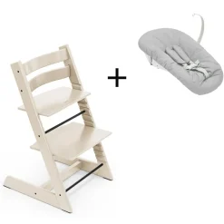 Stokke Tripp Trapp Vanilla White + Newborn Set
