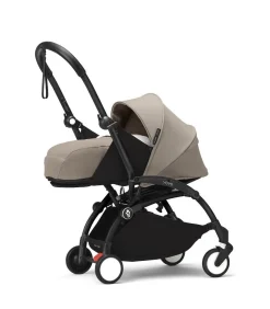 Stokke YOYO³ Kinderwagen Compleet met 0+ Newborn Pack Taupe – Black Frame