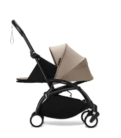 Stokke YOYO³ Kinderwagen Compleet met 0+ Newborn Pack Taupe – Black Frame