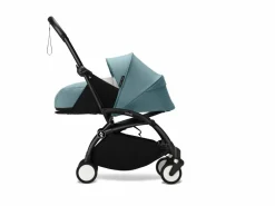 Stokke YOYO³ Kinderwagen Compleet met 0+ Newborn Pack Aqua – Black Frame