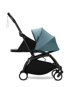 Stokke YOYO³ Kinderwagen Compleet met 0+ Newborn Pack Aqua – Black Frame