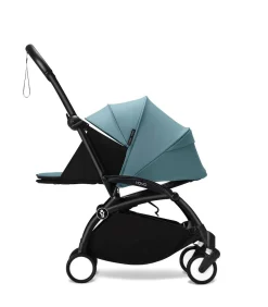Stokke YOYO³ Kinderwagen Compleet met 0+ Newborn Pack Aqua – Black Frame