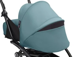 Stokke YOYO³ Kinderwagen Compleet met 0+ Newborn Pack Aqua – Black Frame