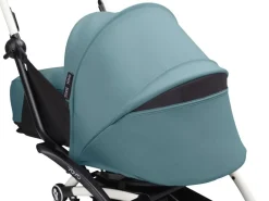Stokke YOYO³ Kinderwagen Compleet met 0+ Newborn Pack Aqua – White Frame