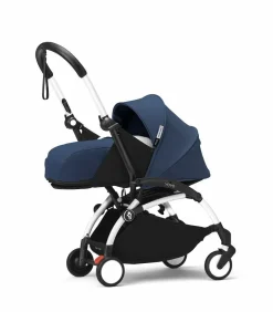 Stokke YOYO³ Kinderwagen Compleet met 0+ Newborn Pack Air France Blue – White Frame