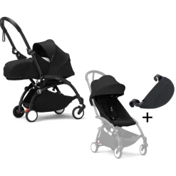 Stokke YOYO³ Kinderwagen Compleet met 0+ Newborn Pack Black – Black Frame