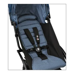 Stokke YOYO³ Kinderwagen Compleet met 0+ Newborn Pack Air France Blue– Black Frame