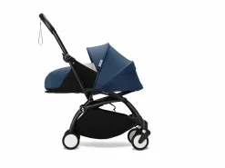 Stokke YOYO³ Kinderwagen Compleet met 0+ Newborn Pack Air France Blue– Black Frame