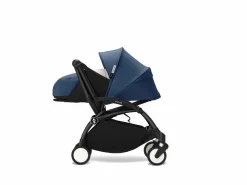 Stokke YOYO³ Kinderwagen Compleet met 0+ Newborn Pack Air France Blue– Black Frame