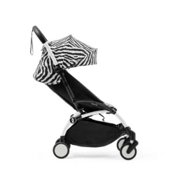Stokke YOYO³ Kinderwagen Compleet Zebra met 0+ Newborn Pack Black – White Frame