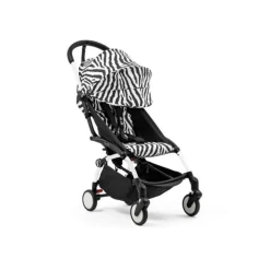Stokke YOYO³ Kinderwagen Compleet Zebra met 0+ Newborn Pack Black – White Frame