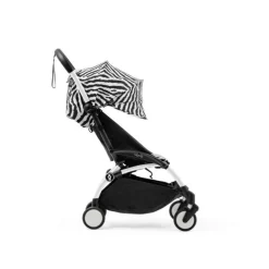 Stokke YOYO³ Kinderwagen Compleet Zebra met 0+ Newborn Pack Black – White Frame