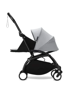 Stokke YOYO³ Kinderwagen Compleet met 0+ Newborn Pack Stone – Black Frame