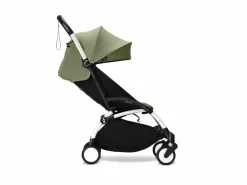 Stokke YOYO³ Kinderwagen Compleet met 0+ Newborn Pack Olive – White Frame