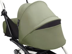 Stokke YOYO³ Kinderwagen Compleet met 0+ Newborn Pack Olive – White Frame