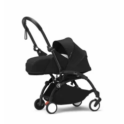 Stokke YOYO³ Kinderwagen Compleet Leopard met 0+ Newborn Pack Black – Black Frame