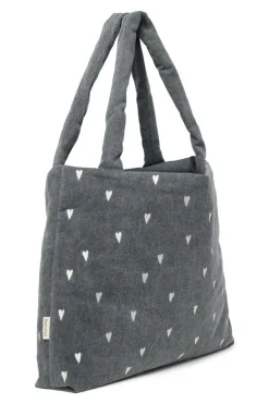 Studio Noos Mom Bag Denim Grey Hearts
