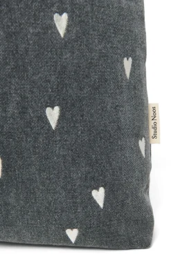Studio Noos Mom Bag Denim Grey Hearts