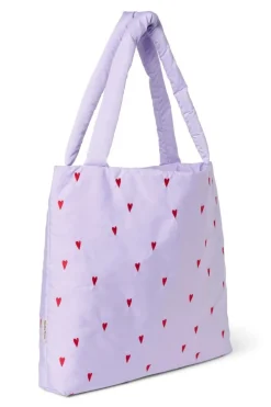 Studio Noos Mom Bag Puffy Purple Hearts
