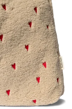 Studio Noos Mom Bag Teddy Hearts Ecru