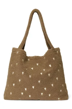 Studio Noos Mom Bag Teddy Hearts Brown