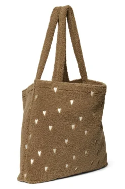 Studio Noos Mom Bag Teddy Hearts Brown