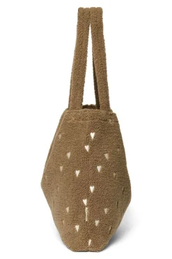 Studio Noos Mom Bag Teddy Hearts Brown