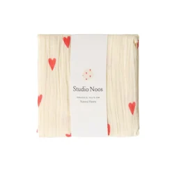 Studio Noos Swaddle Hearts Neutral 70 x 70